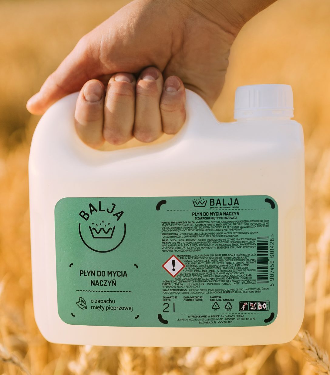 Płyn do mycia naczyń REFILL - Mięta pieprzowa - obrazek 2